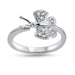 925 Sterling Silver Butterfly Toe Ring